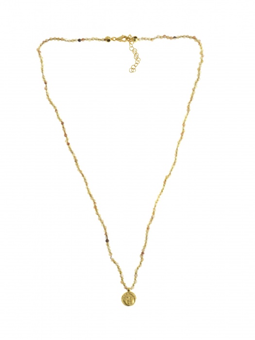 Citrine Stone Gold Plated Detailed Handmade Sterling Silver