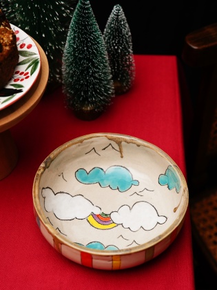 Handmade Design Ceramic Large Size Bowl