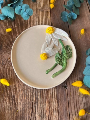 Papatyalı Pasta Tabak