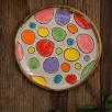 Handcrafted Ceramic Plate Line Serie Dots