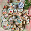 Handcrafted Ceramic Plate Line Serie Dots