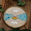 Handmade Design Ceramic Plate Evil Eye