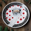 Handcraft Design Tile Plate Ostrich