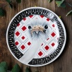 Handcraft Design Tile Plate Ostrich