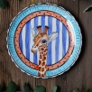 Handcraft Design Tile Plate Giraffe