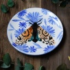Handcraft Design Tile Plate Butterfly