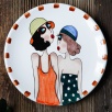 Handcraft Design Tile Plate Medium Size Enthusiasts