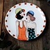 Handcraft Design Tile Plate Medium Size Enthusiasts