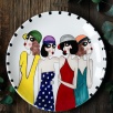 Handcraft Design Tile Plate Large Size Party Time