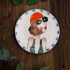 Handcraft Design Tile Plate Small Size Where are you!