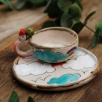 Handcraft Design Ceramic Turkish Coffee Set