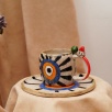 El Yapımı Tasarım Seramik Mug Set Nazar