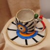 El Yapımı Tasarım Seramik Mug Set Nazar
