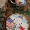 Handcraft Design Ceramic Mug Set Rainbow