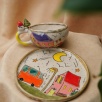 Handcraft Design Ceramic Turkish Coffee Set