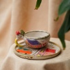 Handcraft Design Ceramic Turkish Coffee Set