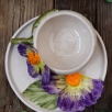 Handcraft Design Ceramic Flower Cup Set