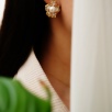 Handmade Mother of Pearl and Pearl Design Silver Earrings