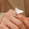 Mother of Pearl Handmade Design Silver Ring