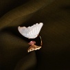 Mother of Pearl Handmade Design Silver Ring