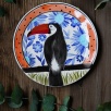 Handcraft Design Tile Plate Toucan Bird