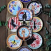 Handmade Desing Tile Plate llama