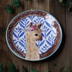 Handmade Desing Tile Plate llama