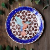 Handmade Desing Tile Plate Hummingbird