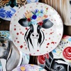 Handcraft Desing Tile Plate Cow