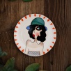 Handcraft Design Tile Plate Small Size Black