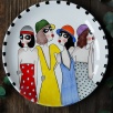 Handcraft Design Tile Plate Large Size Ready to Day!