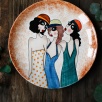 Handcraft Design Tile Plate Large Size