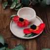 Handmade Design Ceramic Turkish Coffee Set