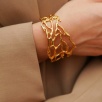 Handmade Gold Plated Brass Bracelet