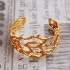 Handmade Gold Plated Brass Bracelet