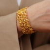 Handmade Coral Design Brass Bracelet
