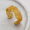 Handmade Coral Design Brass Bracelet