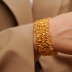 Handmade Coral Design Brass Bracelet