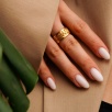Handmade Design Gold Plated Brass Ring