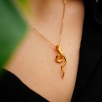 Handmade Snake Design Brass Necklace