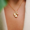 Handmade Design Mother of Pearl Stone Silver Necklace