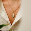 Handmade Design Silver Necklace Mother of Pearl