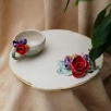 Handmade Design  Floral  Ceramic Cup Set