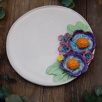 Handmade Design  Flower Ceramic Large Size Plate