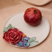 Handmade Design Flower Ceramic Plate