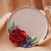 Handmade Design Flower Ceramic Plate