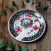 Handmade Design Tile Ostrich Plate
