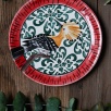 Handmade Design Tile Plate Hoopoe