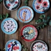 Handmade Design Tile Plate Hoopoe