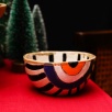 Handmade Evil Eye Design Ceramic Small Bowl